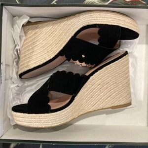 Kate Spade Black Wedge - Like New